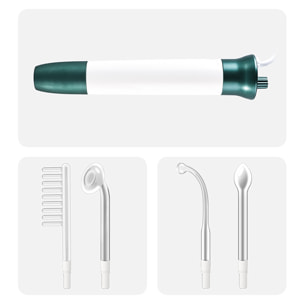 Bacchetta per elettroterapia, nuova versione aggiornata, portatile. Set di 4 luci rosso-bianco-verde