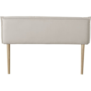 Tête de lit "Jessica" en lin - 160 cm - Beige