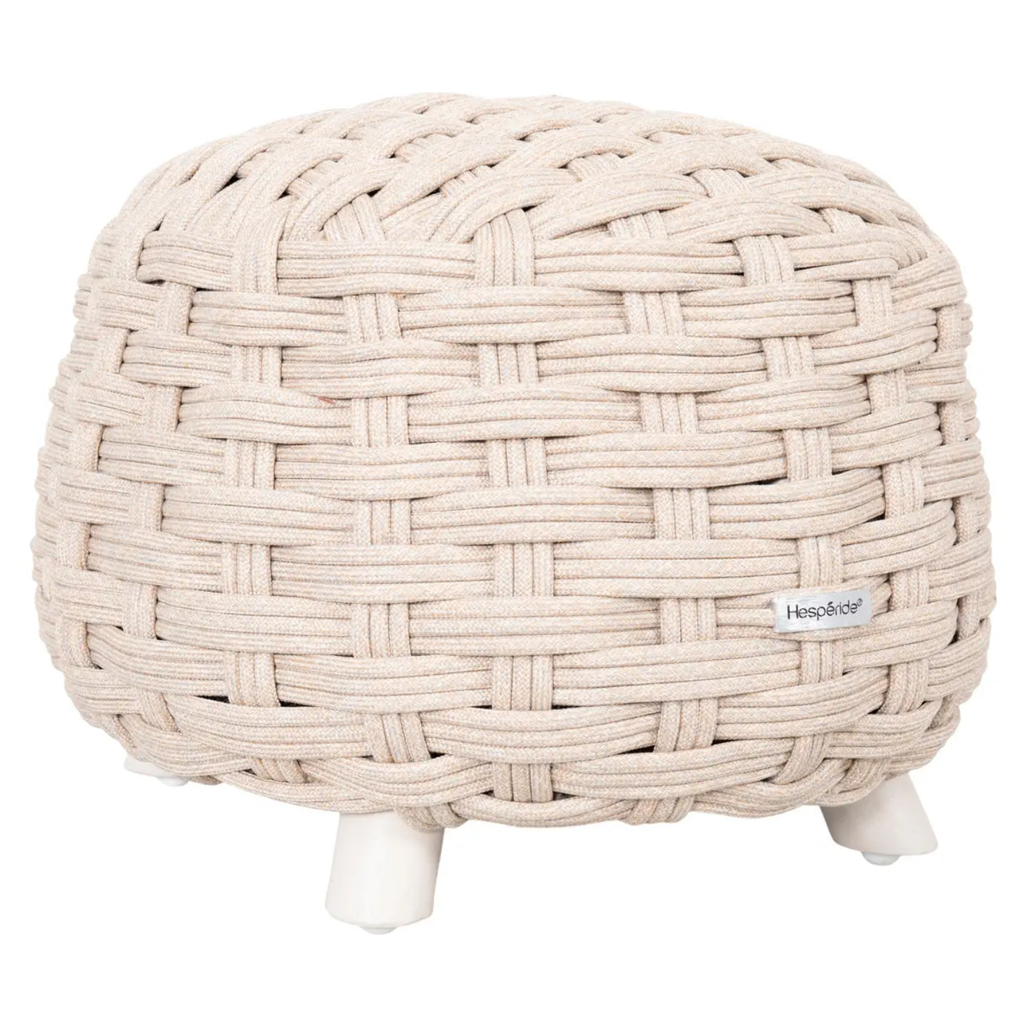 Pouf de jardin Obbae beige lin