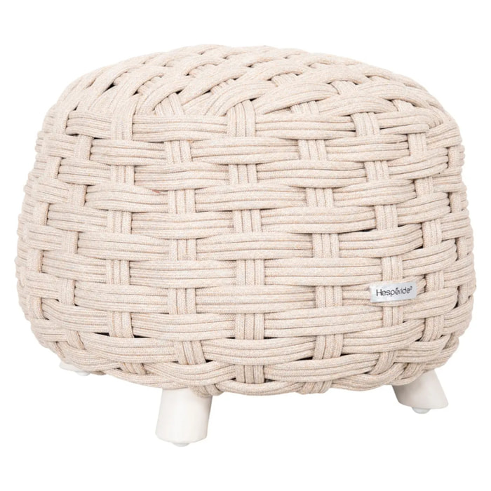 Pouf de jardin Obbae beige lin