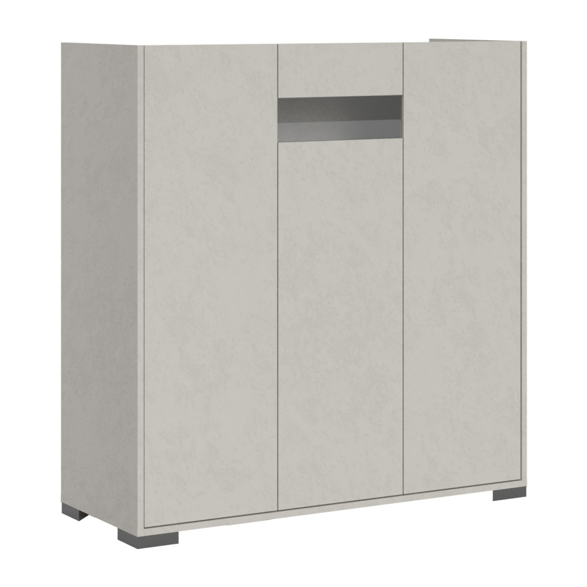 Credenza alta 3 ante 100x35x110 cm Riflesso cashmere