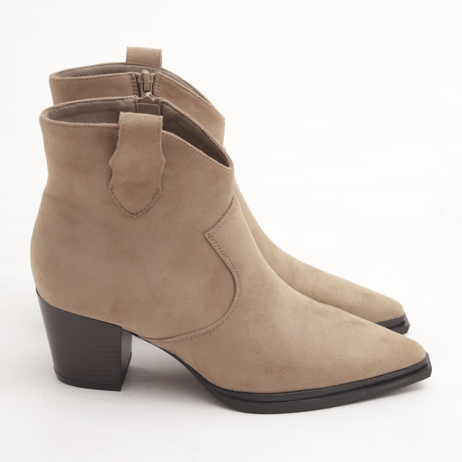 STIVALETTO TEXANO LISCIO TORTORA