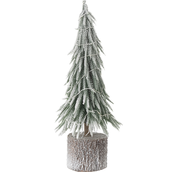 J-Line sapin De Noel A+Led Artificiel Neige Vert Medium