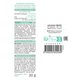 PEDIAKID - Probiotiques-10M - Rééquilibre la flore intestinale - Apporte 10 milliards de ferments lactiques - Soutient l'immunité - Dès 6 mois - Etui de 10 sachets - Lot de 2