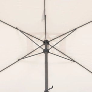 Parasol droit rectangulaire inclinable "Loompa" blé 2,5x2,5m