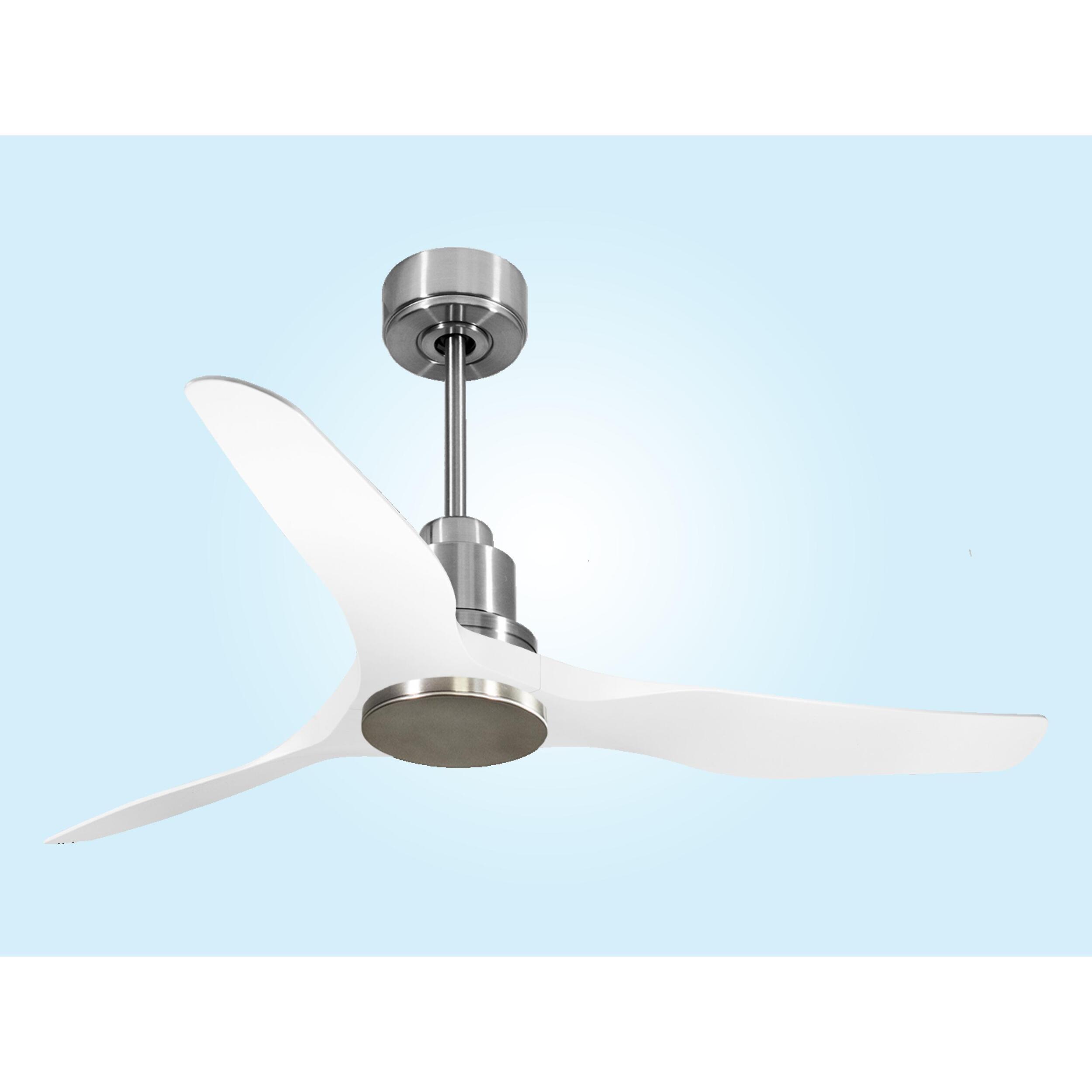 Ventilador de techo Modo Invierno/Verano Termostato Wifi Motor DC Techos Inclinados Mando a Distancia Adaptador 2/3 Aspas Hypersilence Memoria Vendible Shopify (AUTOMATICO) ThassosD127C0464486 PURLINE