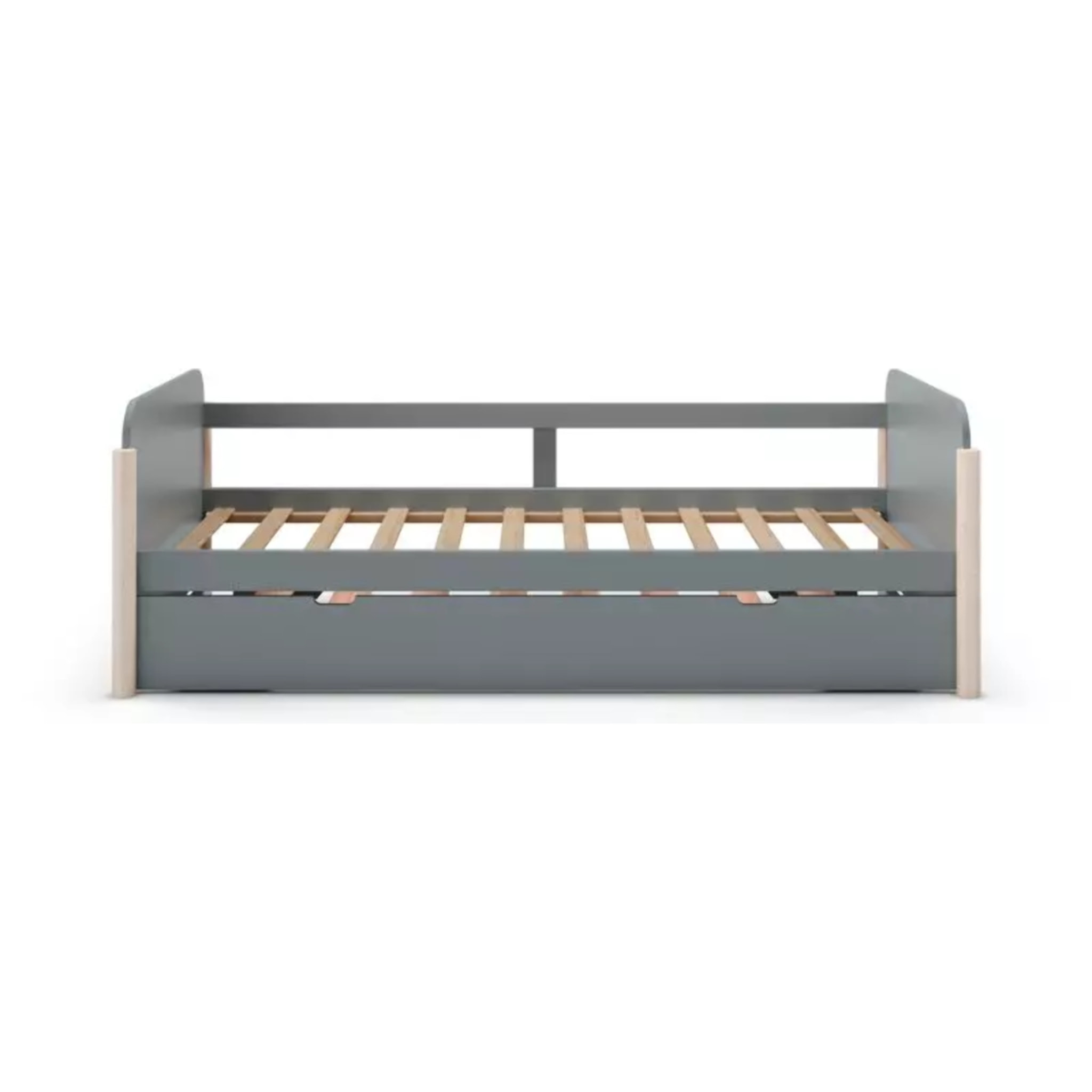 Cama doble juvenil Misty Dawn Verde Salvia - Oak Soft