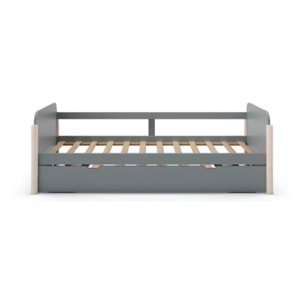 Cama doble juvenil Misty Dawn Verde Salvia - Oak Soft