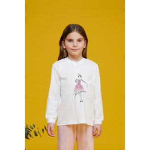 Pigiama bambina lungo cotone parisienne Noidinotte