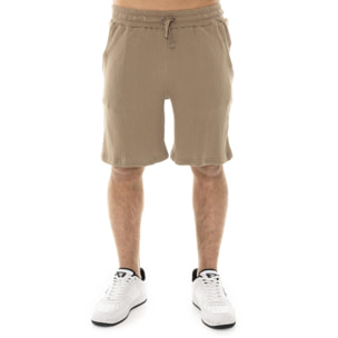 Pantaloncino uomo Leone 1947 Apparel in costina con fascia elastica. Comfort quotidiano.