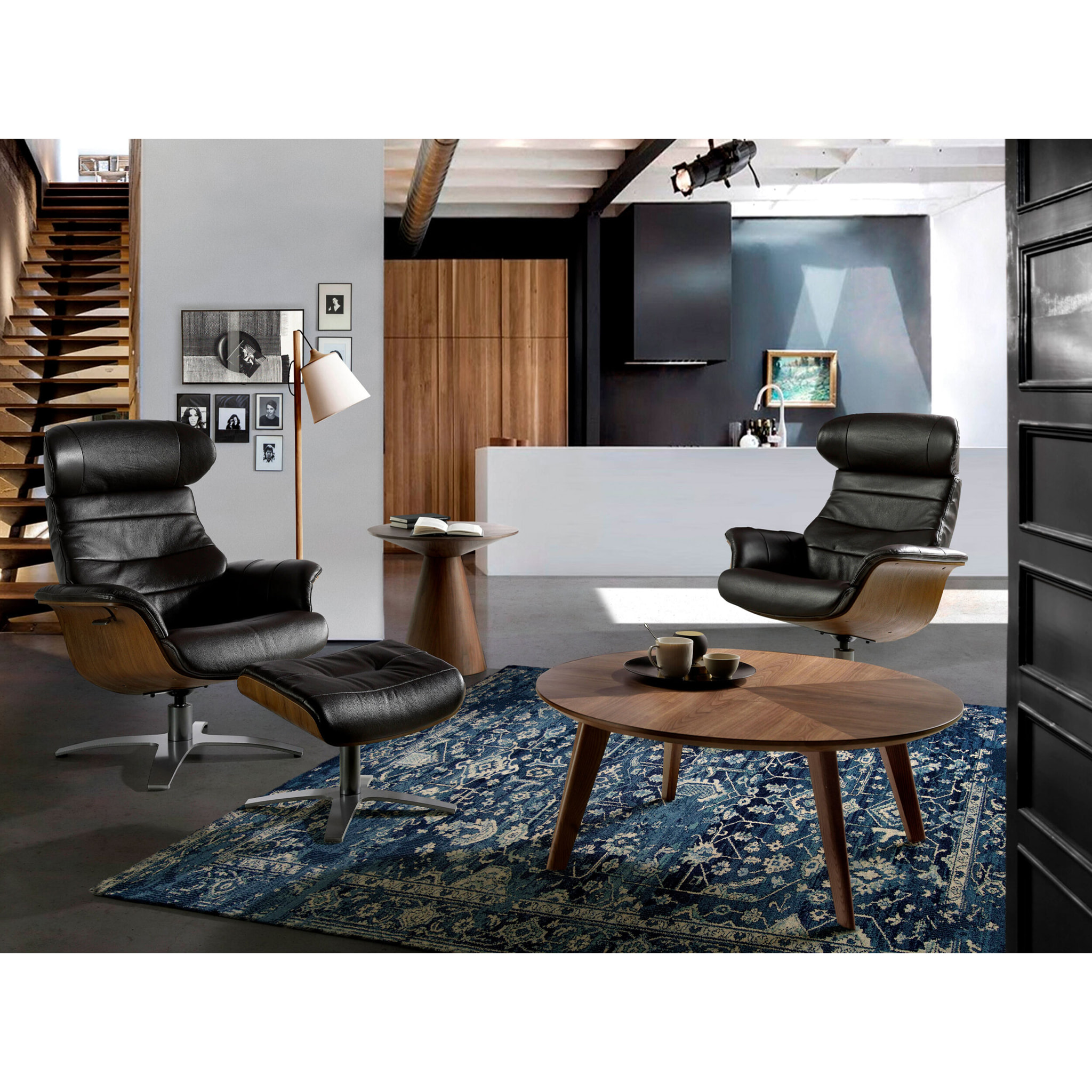 Sillón Angel Cerda de piel de vacuno 79x84x100cm