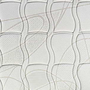 Colchón Muelles Normablock® | Premium con fibra de alta acogida | 31 cm | Reversible Doble Cara | Fibercel y HR | Snow