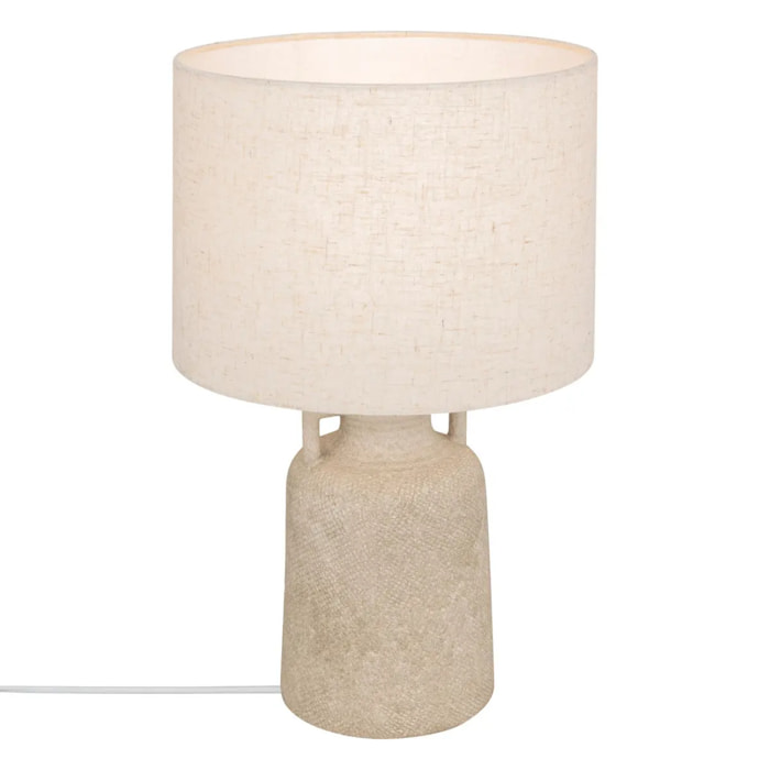 Lampe à poser champignon secteur Gibus gris H45,5cm