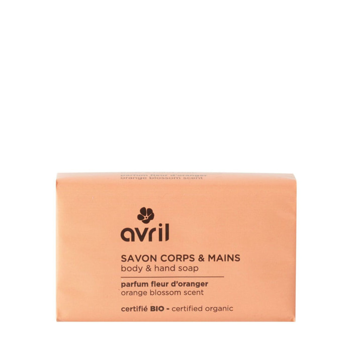 Savon - Certifié bio - Savon corps & mains Fleur d'oranger 100 g