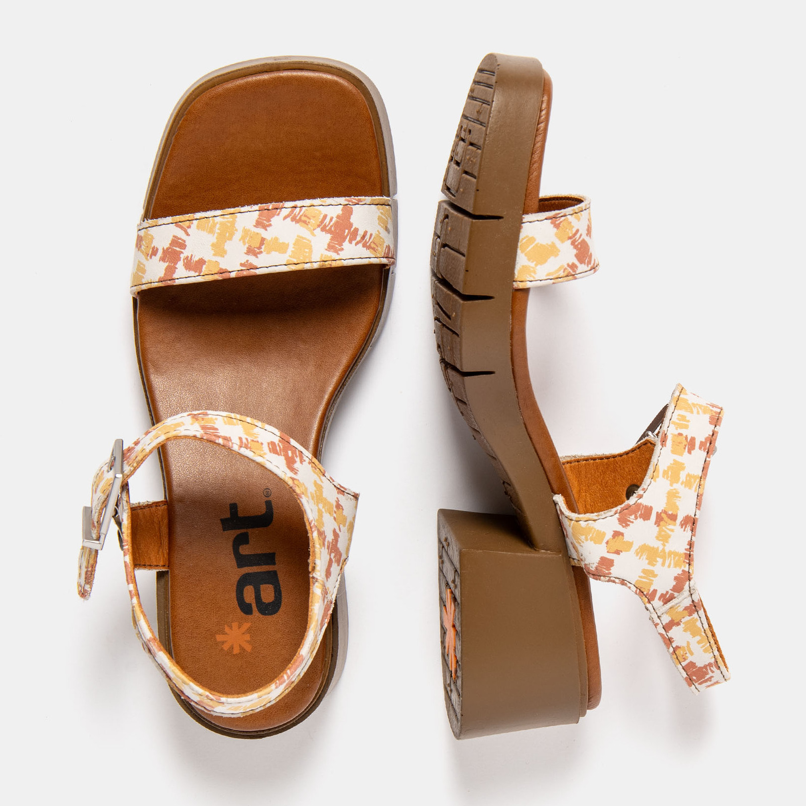 Sandalias con tacón 2060 FANTASY VICHY / VARSOVIA color Vichy