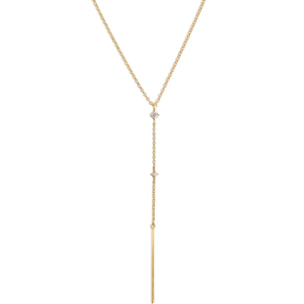 Collana And Sparks Stick Argento Placcato Oro