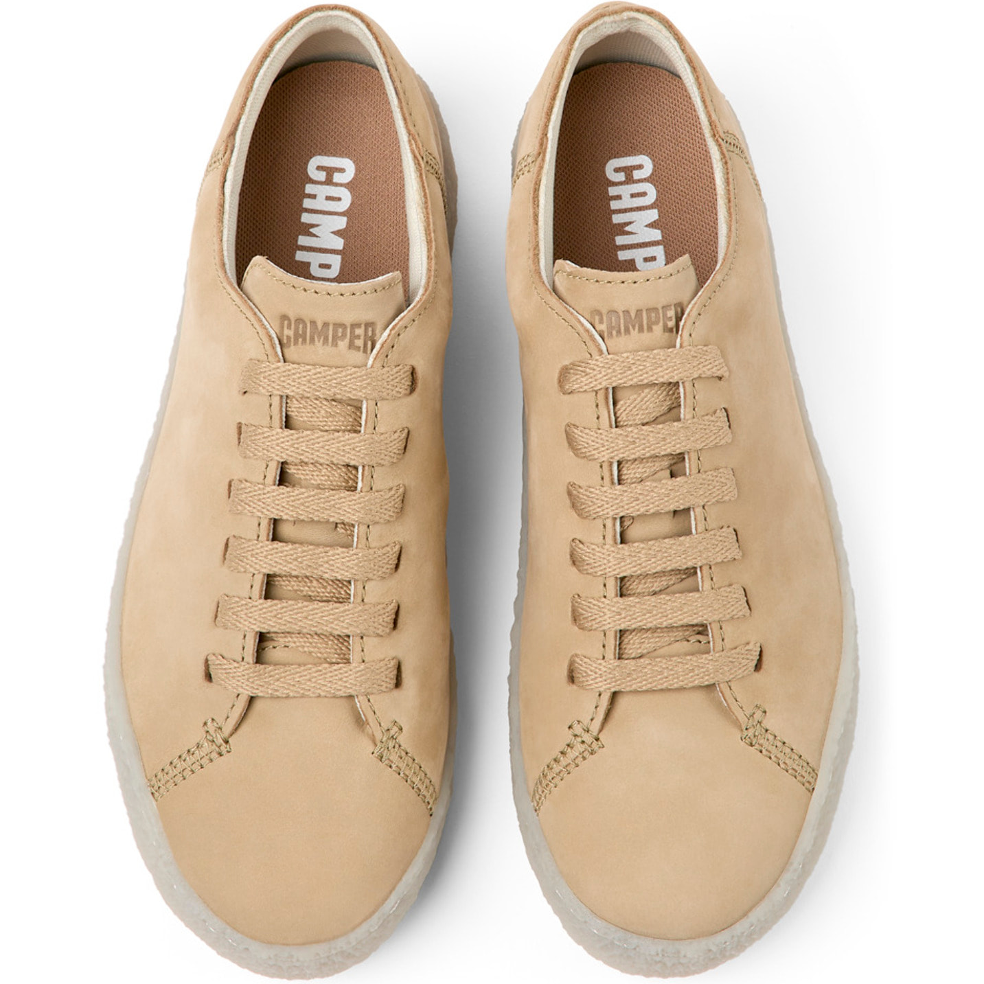 CAMPER Peu Terreno - Zapatillas Sneakers Beige Mujer