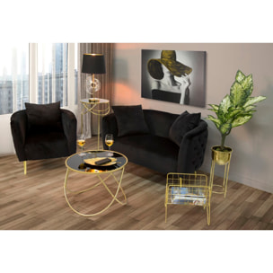 POLTRONA BUCAREST NEROCM 76X74X71