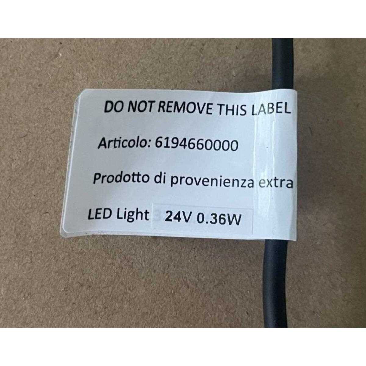 Catena in plastica da 5m con 10 lampadine a luce bianco freddo