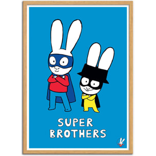 Affiche - Super Heroes Brothers - Simon Super Rabbit