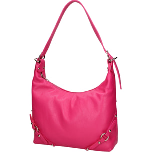 Borsa a spalla da donna In Vera pelle Made in Italy 30x30x9 cm