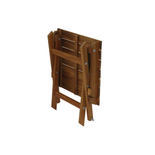 Table basse de jardin pliante en bois massif L40 cm ITZA