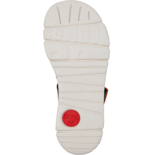 Sandalias - CAMPER Oruga - Negro - Cuero/Tejido
