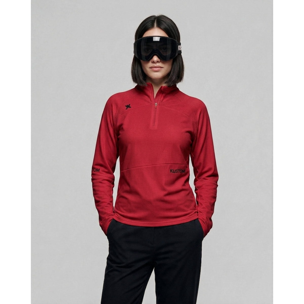 T-shirt termica donna KUSTOM AXIS Thermal - Rosso