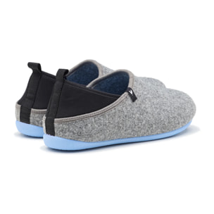 Zapatillas De Casa Lanna Dual Fit Man Gris & Azul