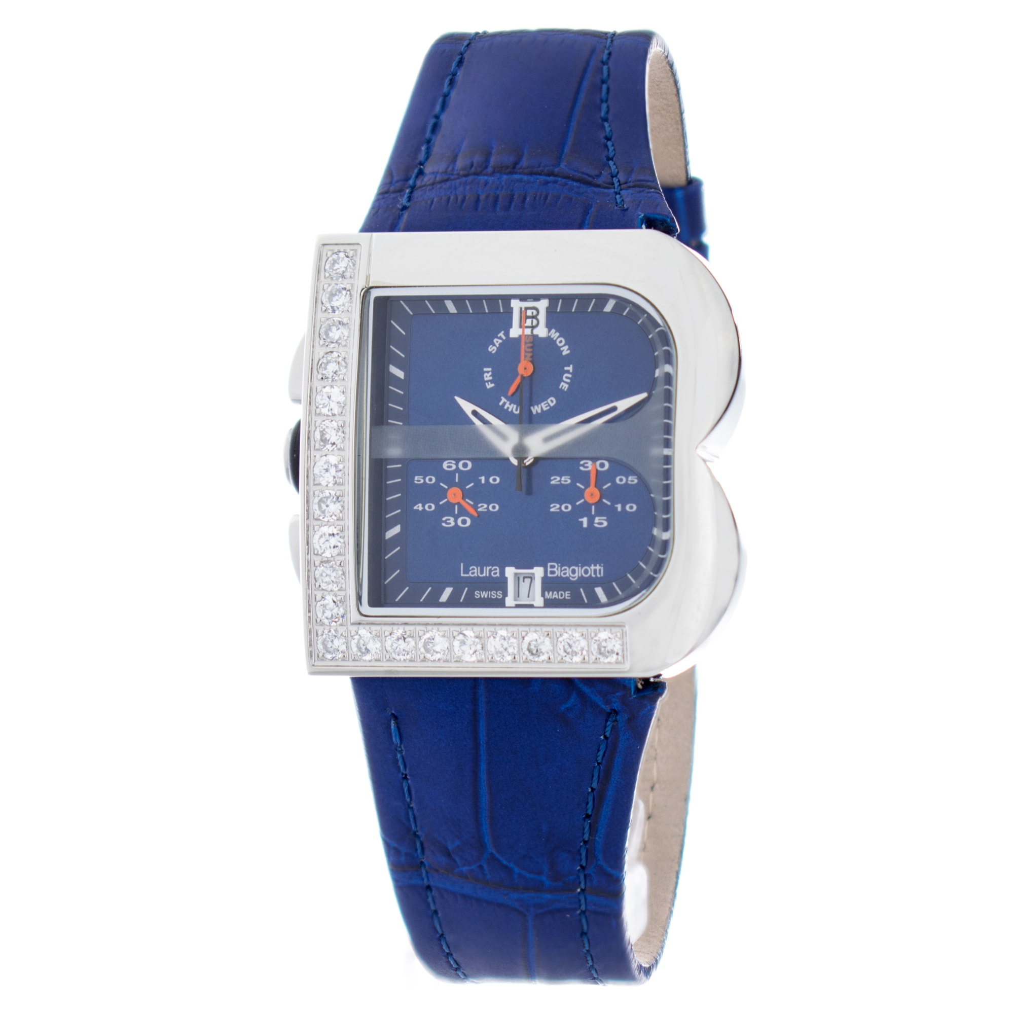 Reloj Laura Biagiotti LB0002L-AZP Mujer Analogico Cuarzo con Correa de Piel