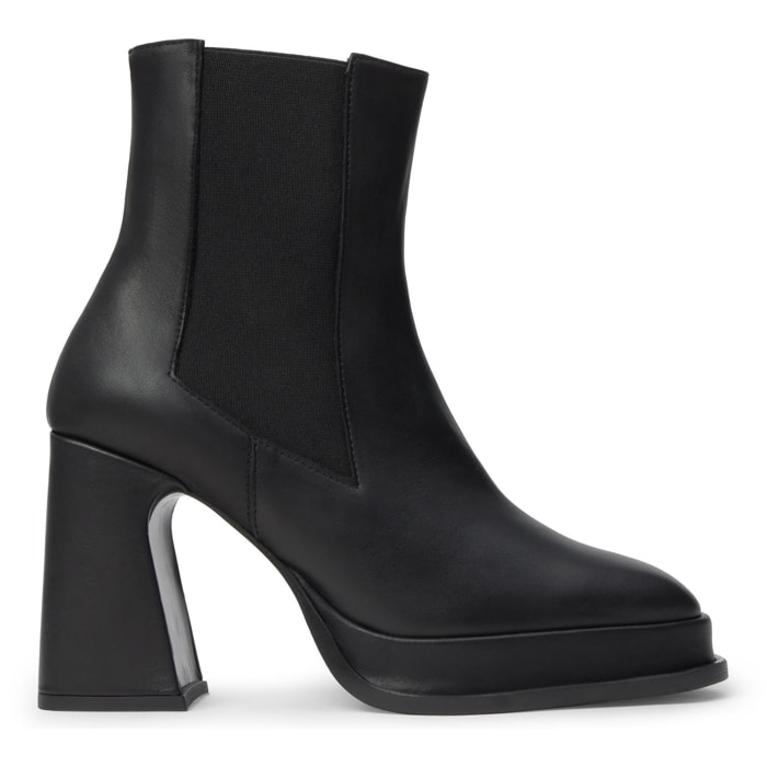 Botín de tacón Bimba en napa con cierre elástico