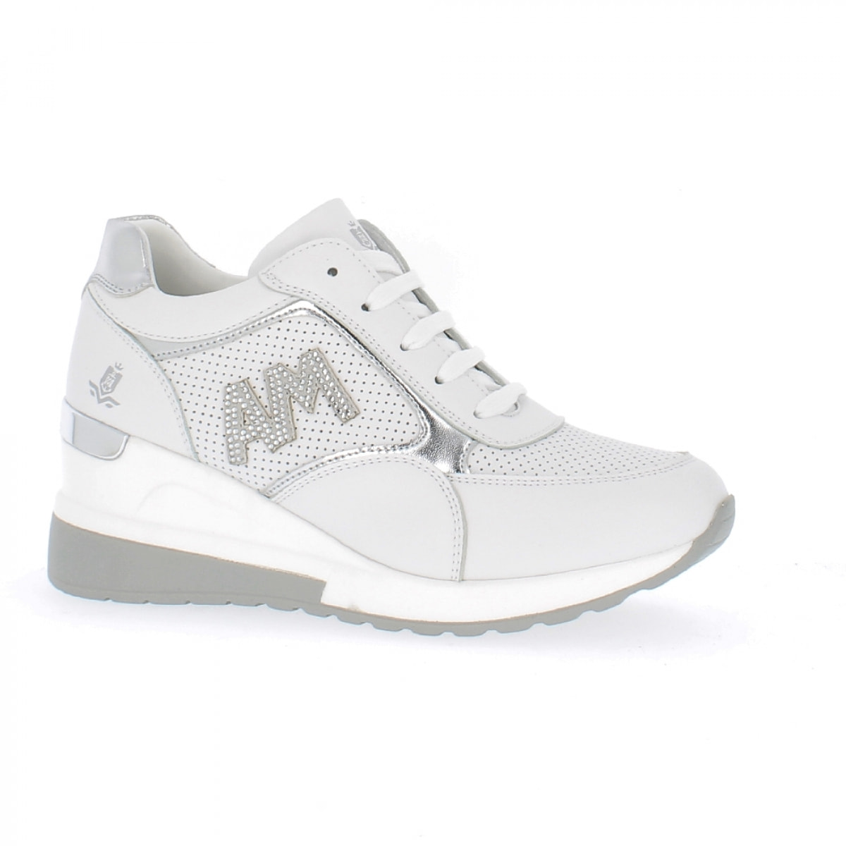 Armata di Mare Scarpe Donna Sneakers Casual con la Zeppa AMD P22H071 White