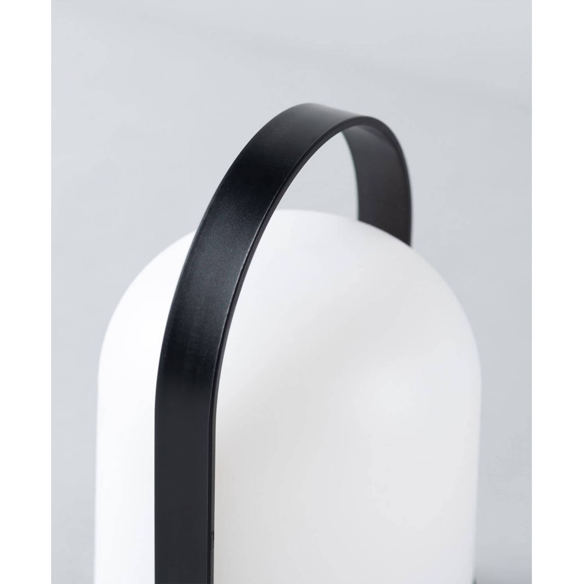 Well Home Lámpara mesa en polipropilenoH.21cm negra