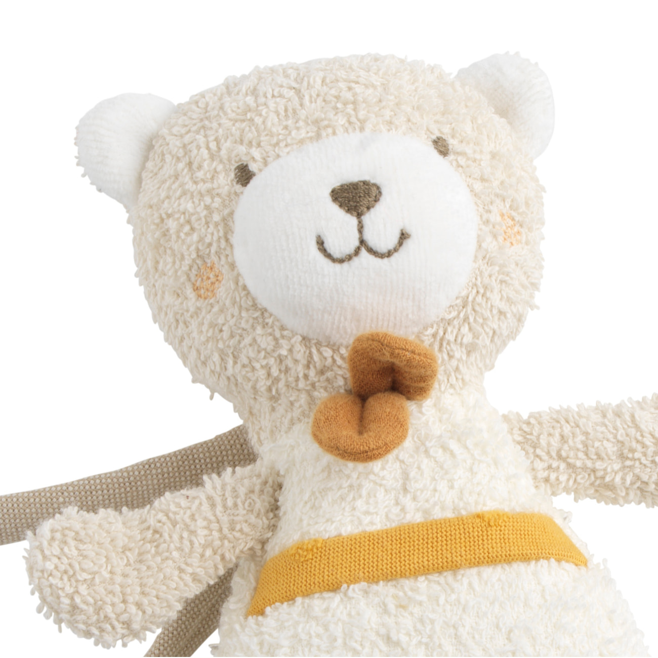 Peluche mini musical en bouclette coton bio