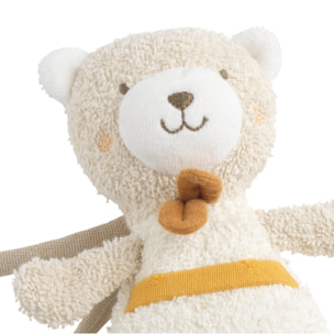 Peluche mini musical en bouclette coton bio