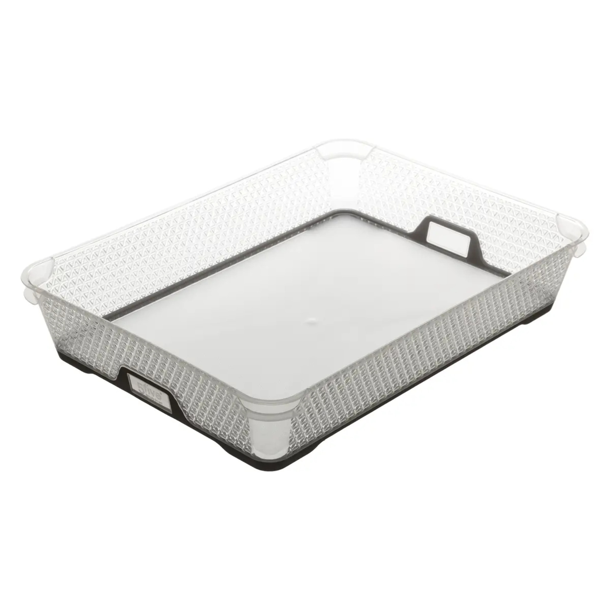 Panier en plastique "Duo" 6,7L taupe