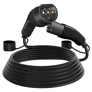 Cavo di ricarica monofase per veicoli elettrici di Tipo 2 a Tipo 2. Con 32A e 7KW di potenza.