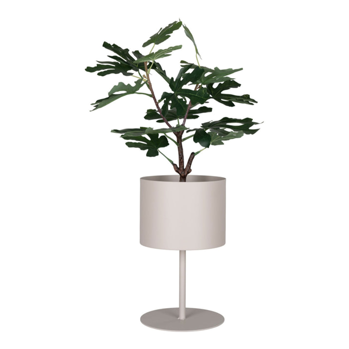 Supporto per Vaso Trofa in Acciaio Color Sabbia — Ø21,5×36 cm