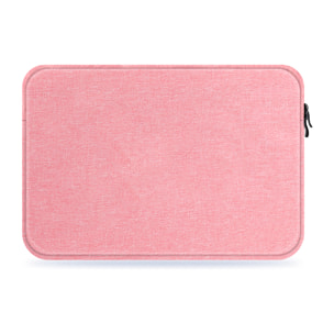 DAM Funda de neopreno universal para tablet de 12 pulgadas. Acabado terciopelo con tratamiento deperlante hidrófugo. Cierre de cremallera. 23x2,5x32 Cm. Color: Rosa