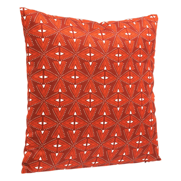 Coussin déco d extérieur "Adiya" ambre 40x40cm en polyester