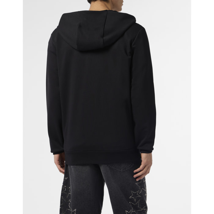 PHILIPP PLEIN Fleece Zip Hoodie Greatness