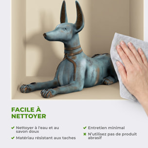 Stickers muraux 3D | Sticker Mural Autocollant effet 3D Egypte statues et vases - Stickers adhésifs 3D Chambre Salon Trompe l'oeil