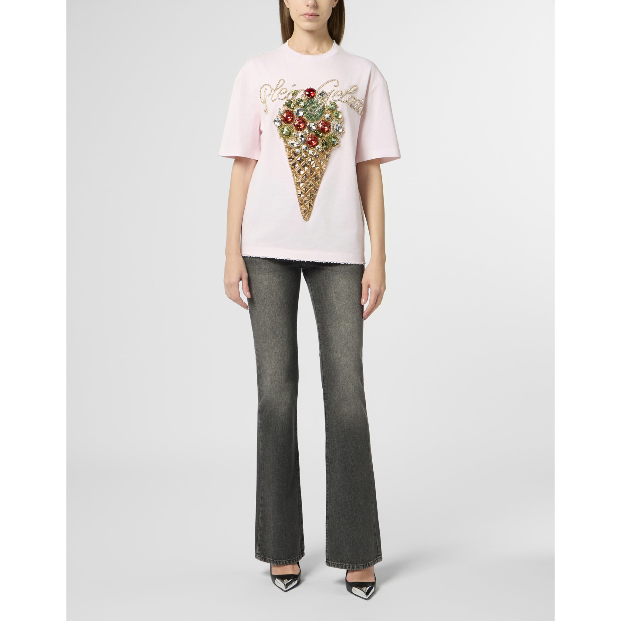 PHILIPP PLEIN Washed Man Fit T-Shirt Gelato