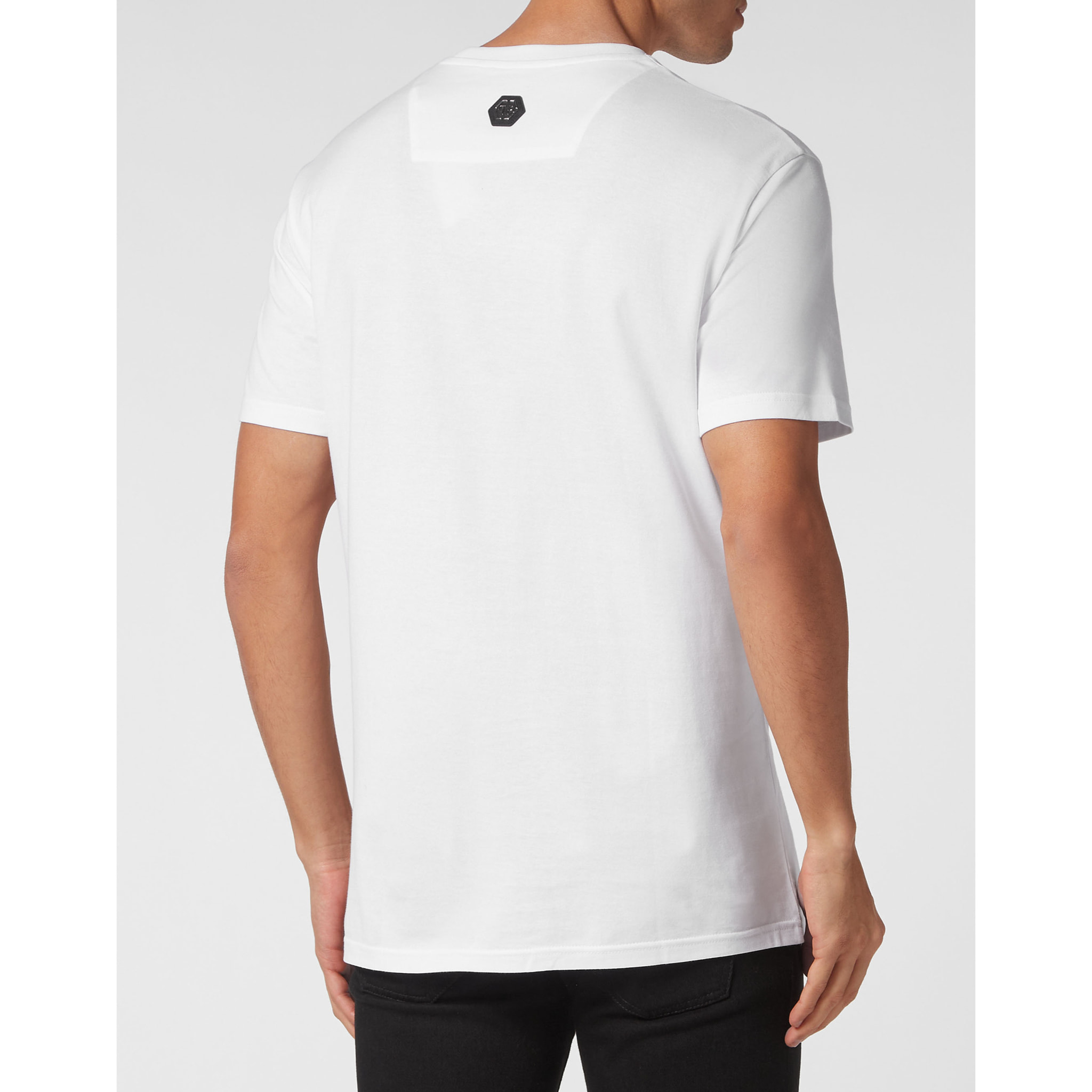 PHILIPP PLEIN Camiseta de cuello redondo y manga corta SKULL