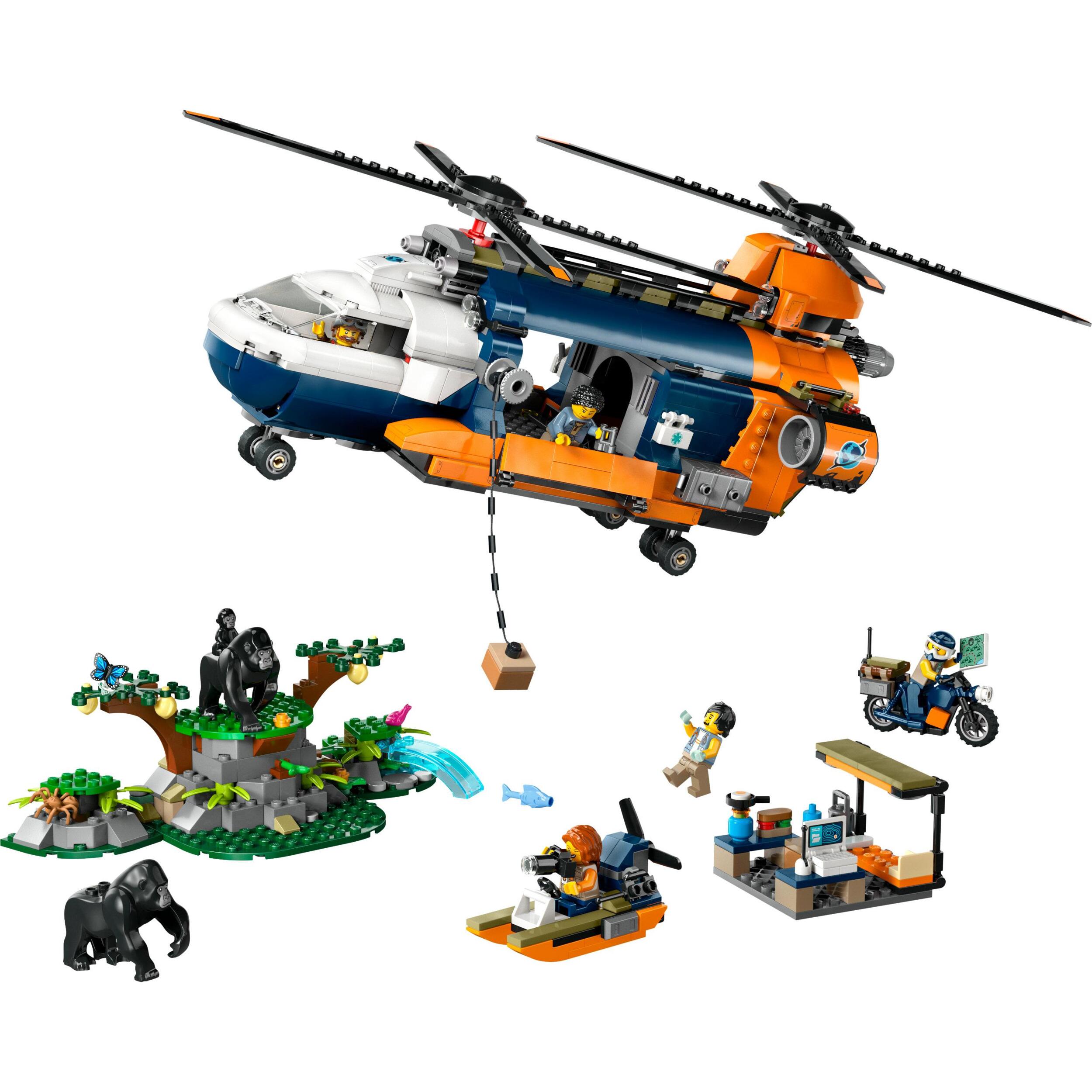 LEGO CITY 60437 - ELICOTTERO DELL’ESPLORATORE DELLA GIUNGLA