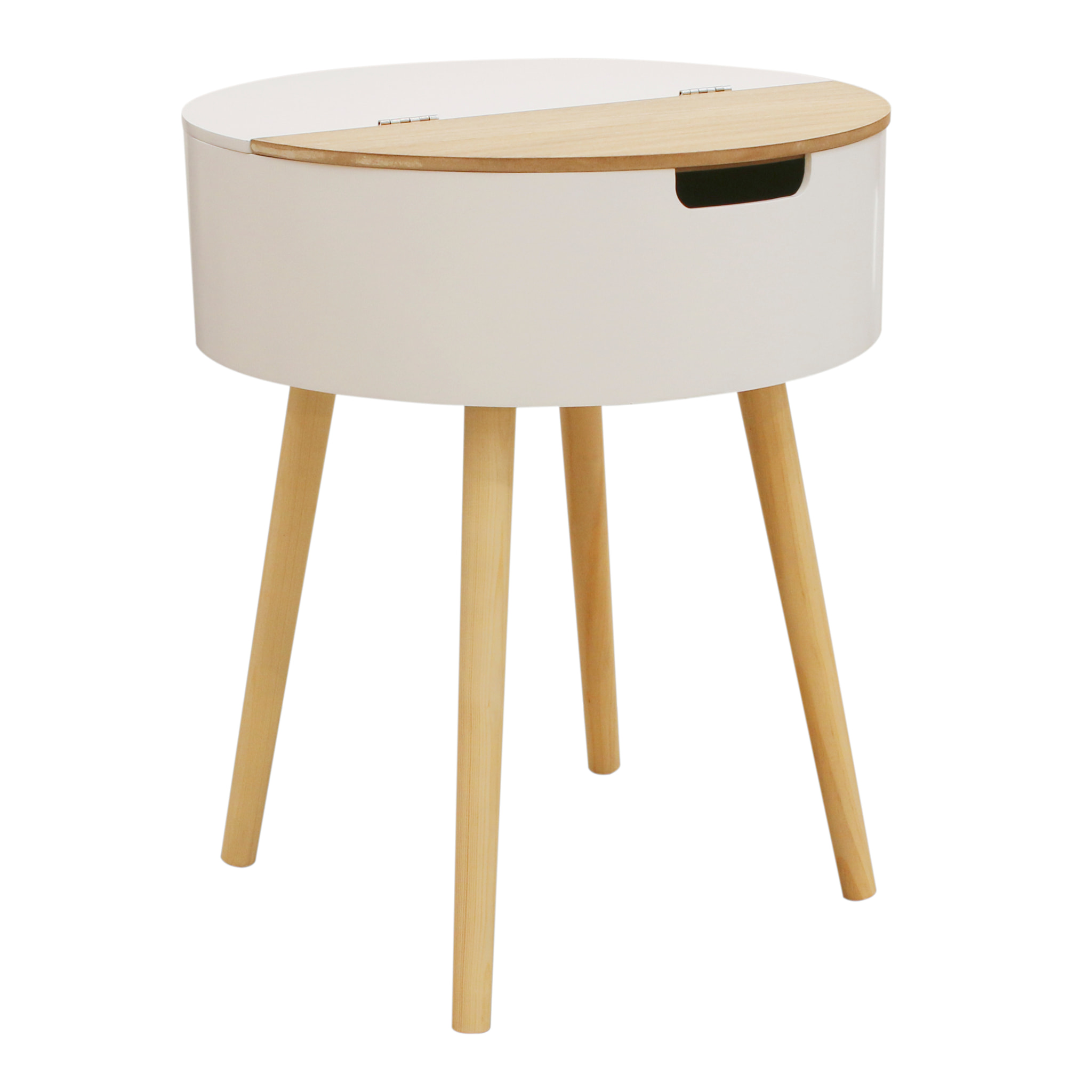 Table Coffre Blanc Bois