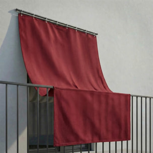 Tenda da sole a caduta impermeabile per esterno con occhielli, telo parasole resistente ai raggi UV e intemperie, protegge da luce e calore, aumenta privacy su balcone e terrazzo, facile da installare, tessuto in poliestere durevole e lavabile