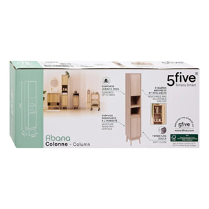 Colonne 2 portes Abana bois clair