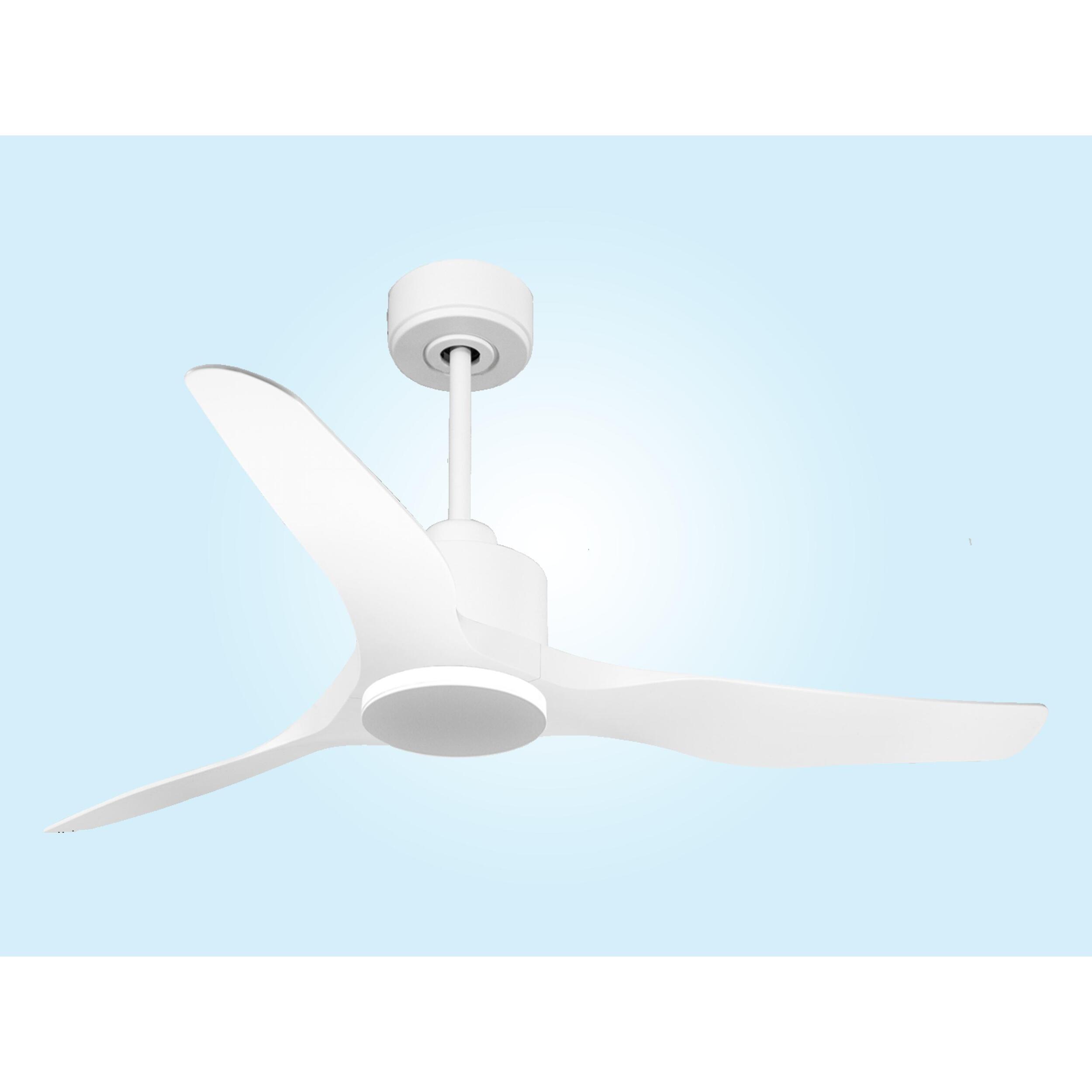 Ventilador de techo Reversible Termostato Wifi Motor DC Techos Inclinados Mando a Distancia Adaptador 2/3 Aspas Hypersilence Memoria ThassosD127C0364875 PURLINE