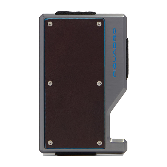Piquadro Portacarte di credito MagSafe® con fascia elastica
